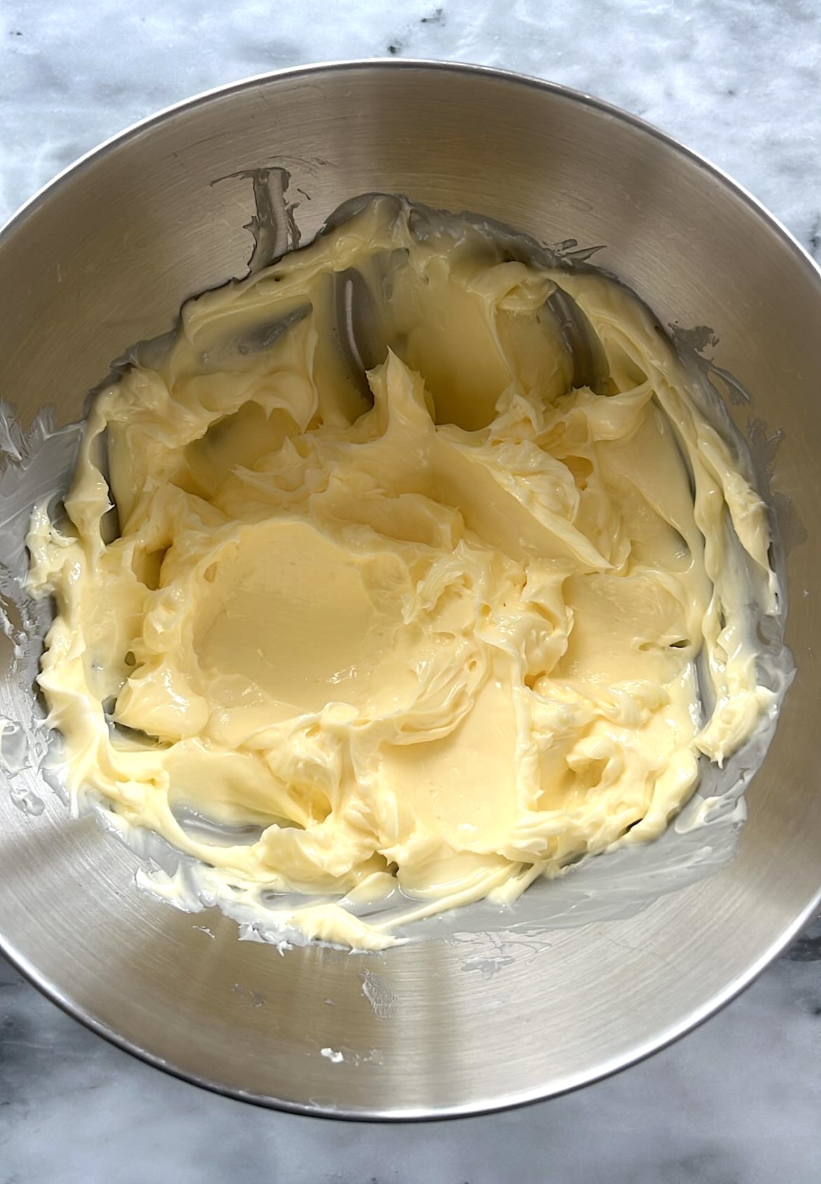 Softened butter resting at room temperature